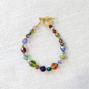Autumn colors beaded bracelet